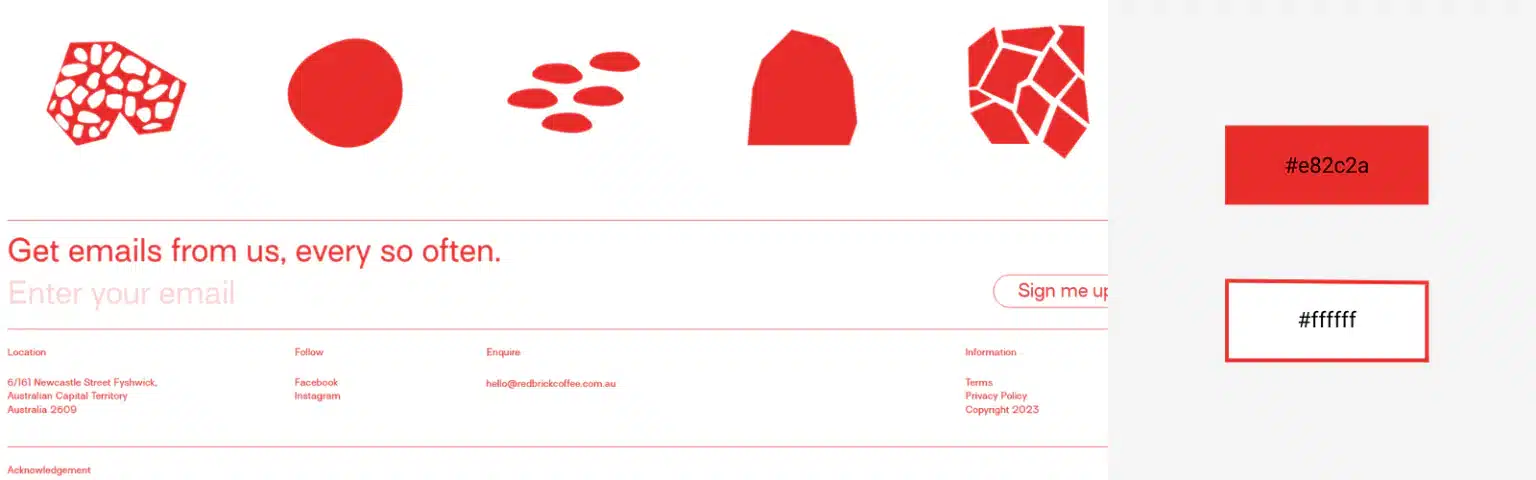 ვებსაიტის ფერების სქემები: ფსიქოლოგიური გავლენა და საუკეთესო მაგალითები - website color schemes red brick